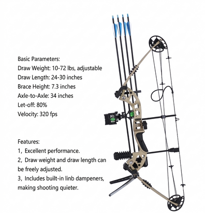 Odin "Vanguard" Series: Ready-to-Hunt Professional Compound Bow Package
